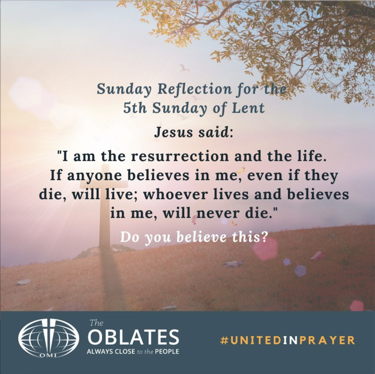 Gospel Reflection for 29th March 2020