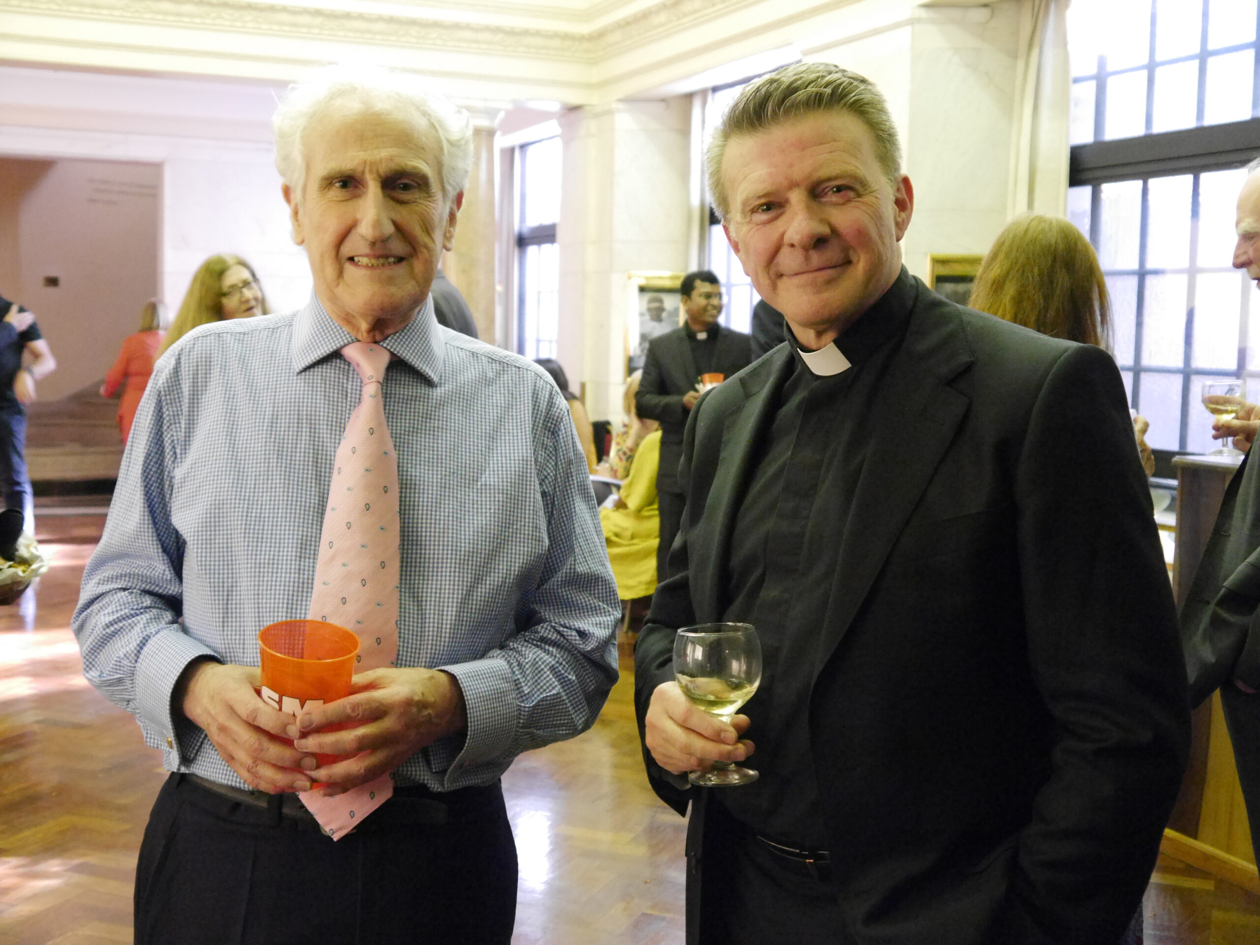 Brian Gill and Father Simon Buckley (photo: Sarah Finucane)