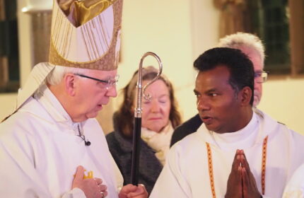 Fr Vimal Parunanthu OMI induction as Parish Priest, Colwyn Bay