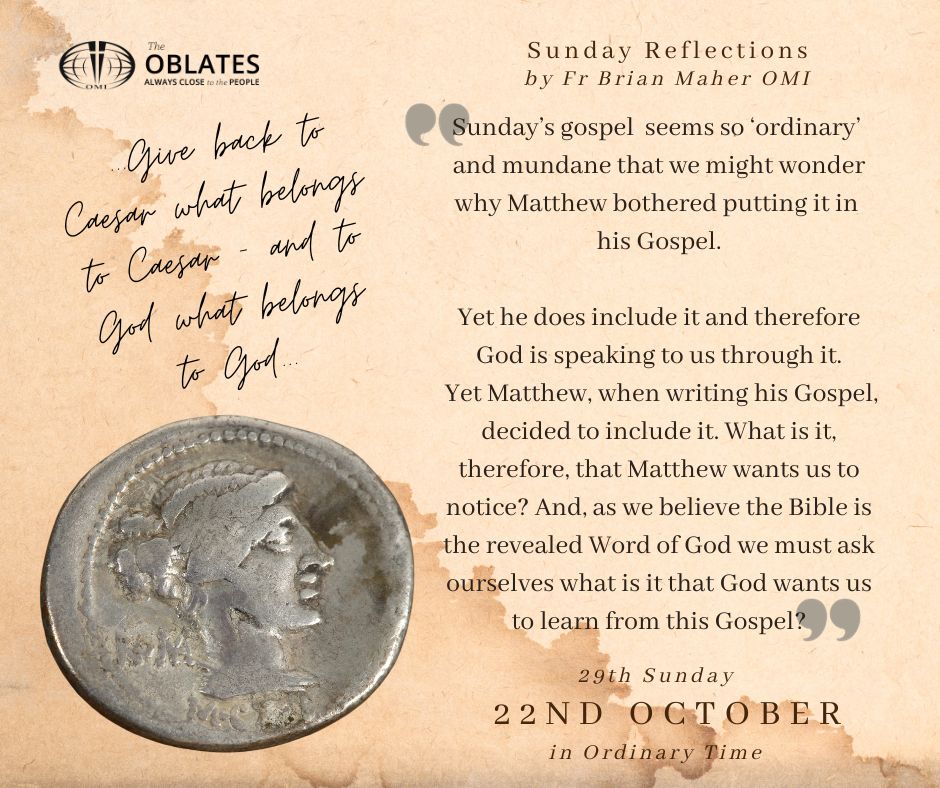 Sunday Reflection Graphic October 22nd