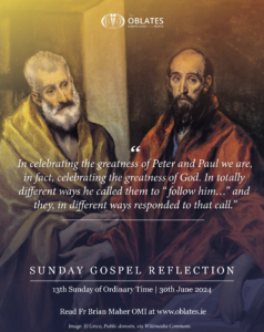 Sunday Gospel Meme portrait Peter and Paul June 30th 2024