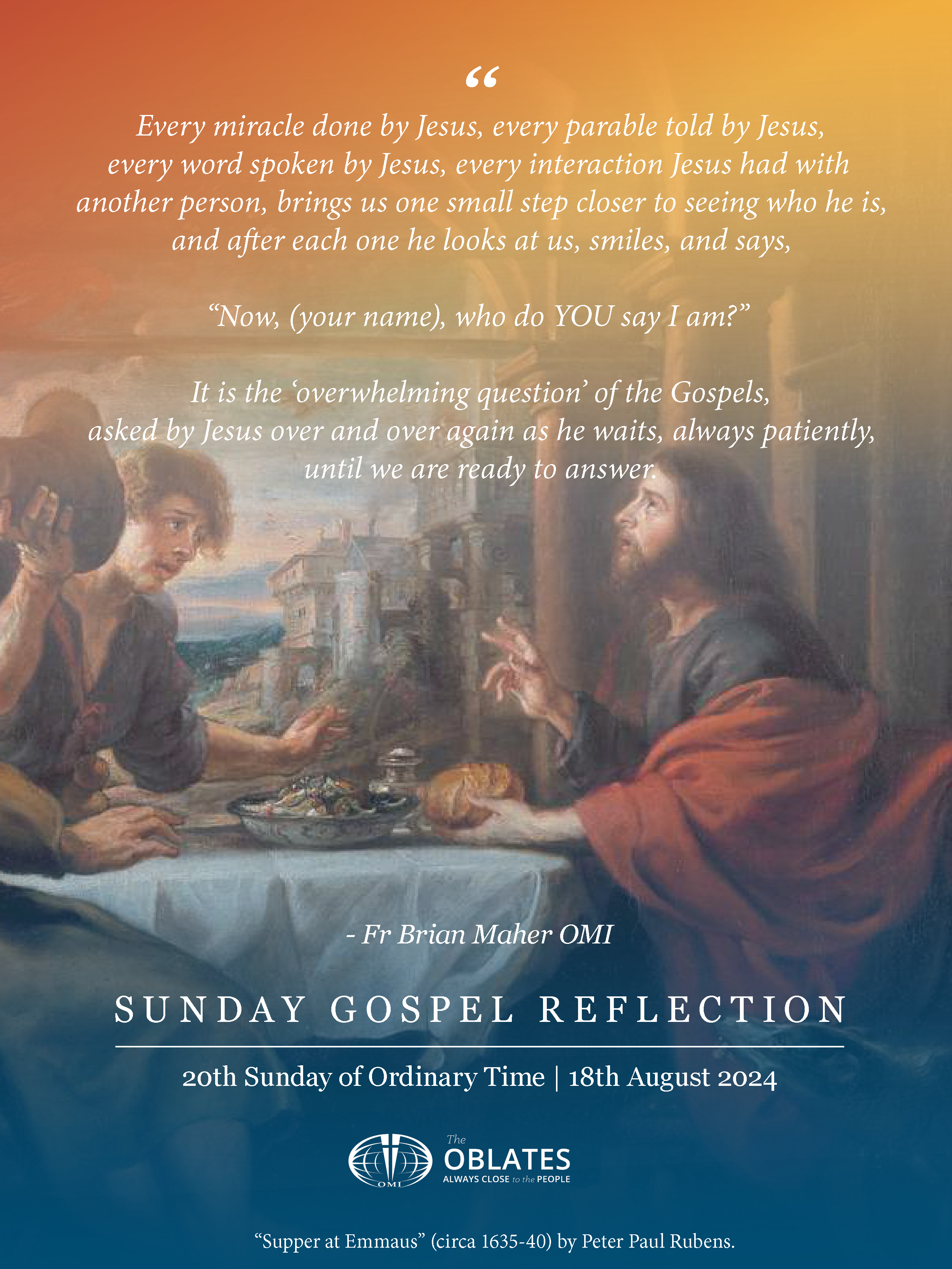 Sunday Gospel Meme portrait 18TH AUGUST