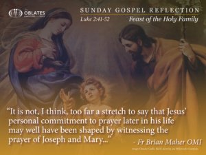 Sunday Gospel Reflection December 29th 2024 Feast of the Holy Family